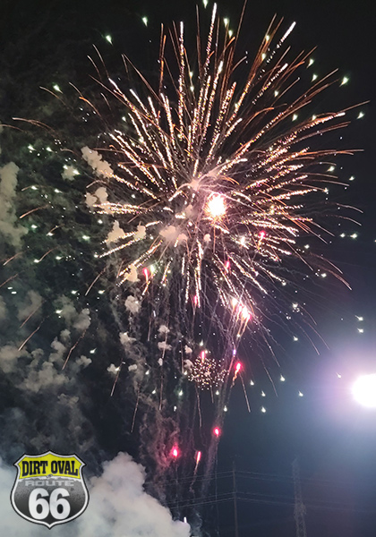 racetrack fireworks